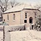 chapel exterior in a rare snowfall